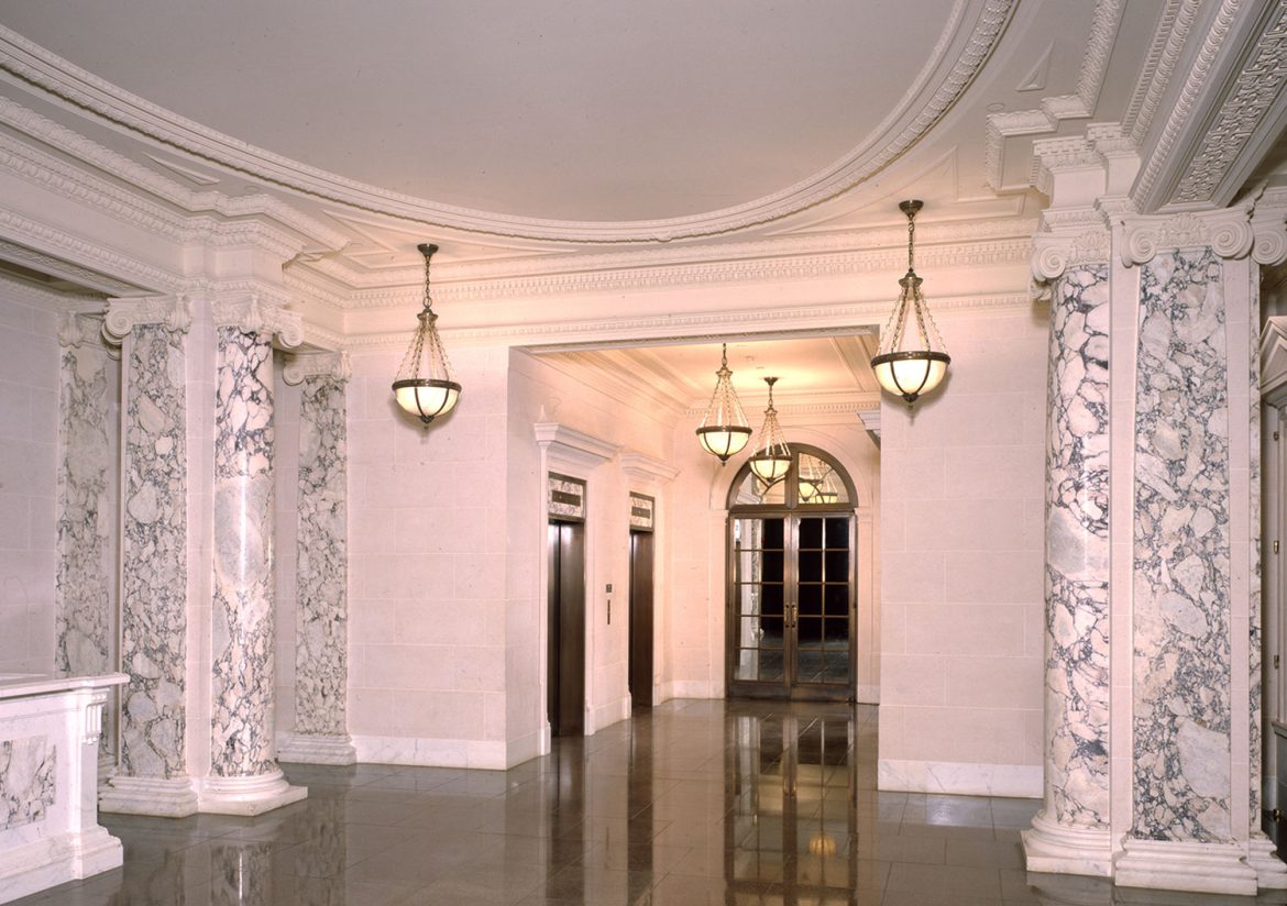 GLOVER BUILDING LOBBY The Riggs National Bank