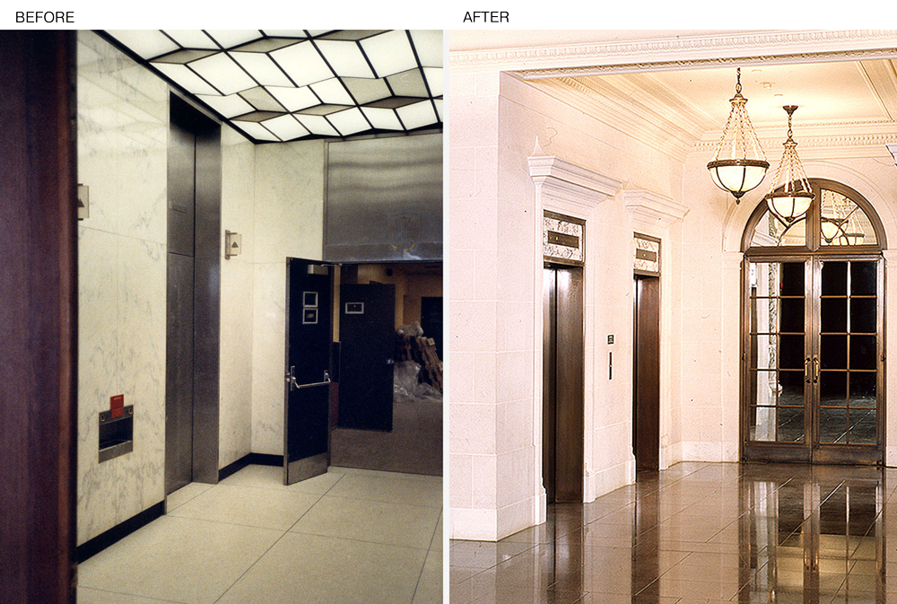 GLOVER BUILDING LOBBY The Riggs National Bank