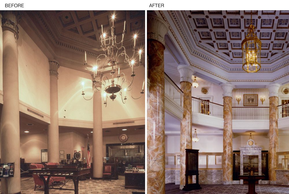 GLOVER BUILDING LOBBY The Riggs National Bank